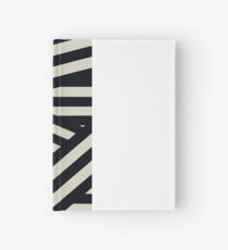 Black and White Zig Zag Stripes Iphone Case Hardcover Journal