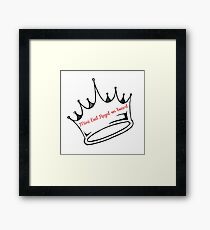mini evil regal on board Framed Print