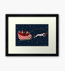 Santa Paws & Roo-dy Framed Print