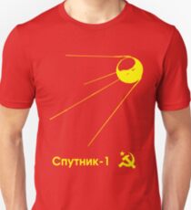 Sputnik-1 Satellite 1957 T-Shirt (dark) Unisex T-Shirt