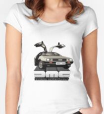 DeLorean Tee Shirt Women's Fitted Scoop T-Shirt