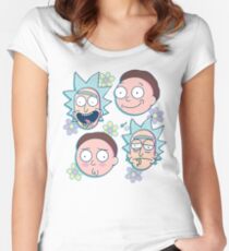 Rick & Morty Fitted Scoop T-Shirt