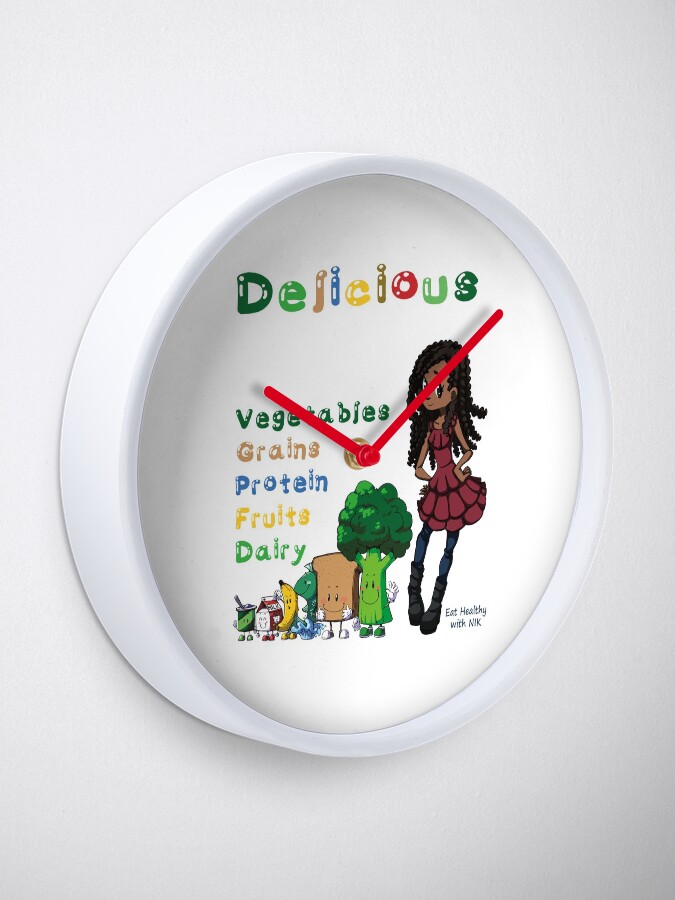 Alternate view of DELICIOUS Eat Healthy with NIK Clock