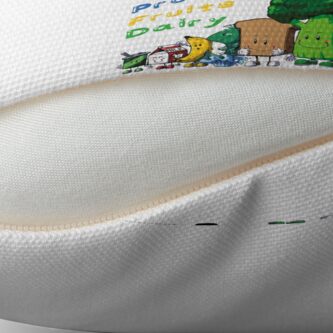 Alternate view of DELICIOUS Eat Healthy with NIK Floor Pillow