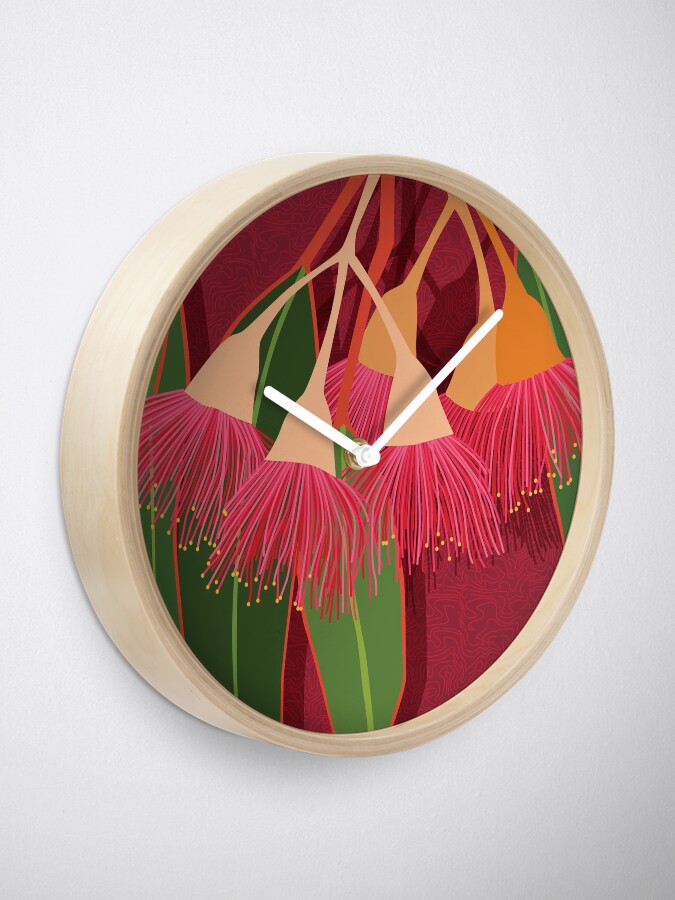Alternate view of Pink Flowering Gum Clock