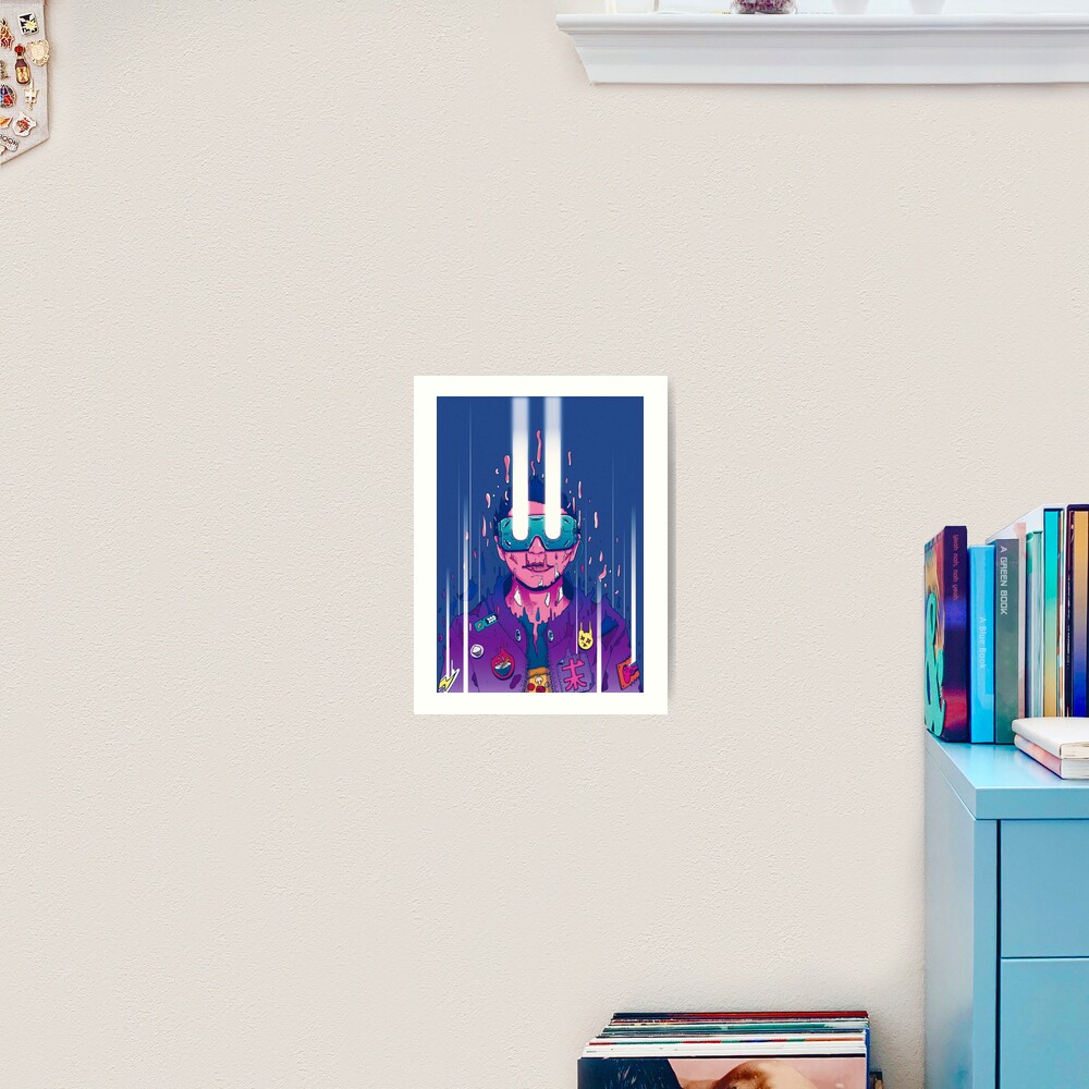 Cyberpunk afterlife soul transmission! Art Print