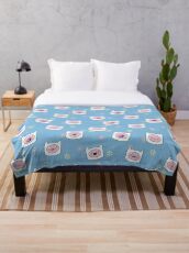 Finn The Human (Adventure Time) Throw Blanket