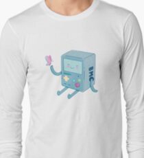 Camiseta de manga larga Bmo y mariposa (hora de aventura)