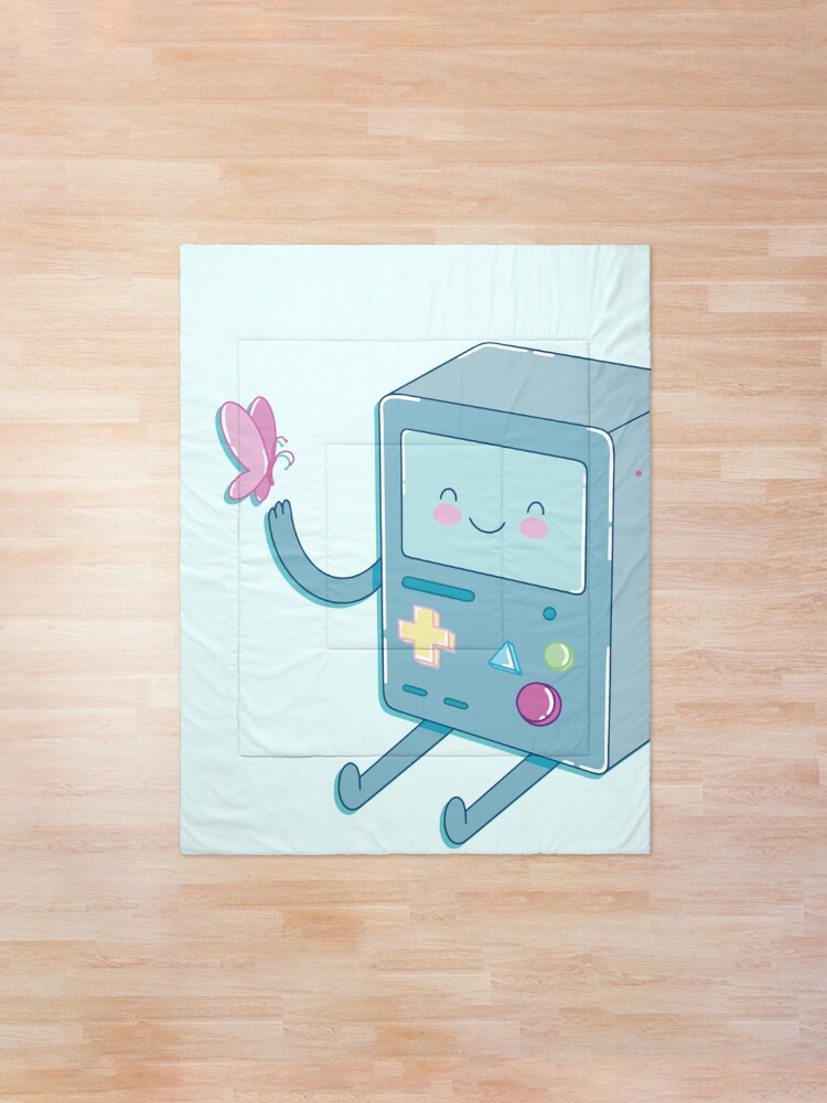 Alternate view of Bmo & Butterfly (Adventure Time) Comforter