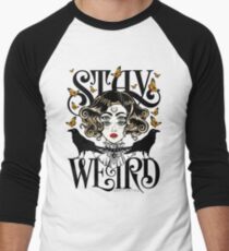 Rose and The Ravens {Stay Weird} Colour Version Baseball ¾ Sleeve T-Shirt