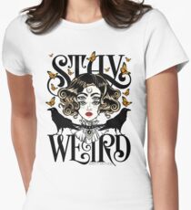Rose and The Ravens {Stay Weird} Colour Version Fitted T-Shirt