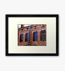 Blue Review Framed Print