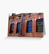 Blue Review Greeting Card
