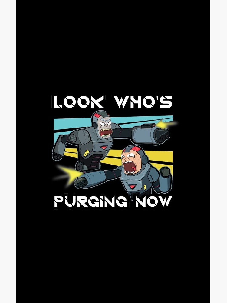 Look Whos Purging Now Rick and Morty Funny Purging Zombie Fighting Suits shirt Fan Gift by ViralAnimation