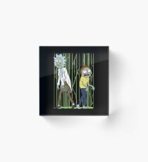 Zombies Rick and Morty Scary Zombies Costume shirt Fan Gift Acrylic Block
