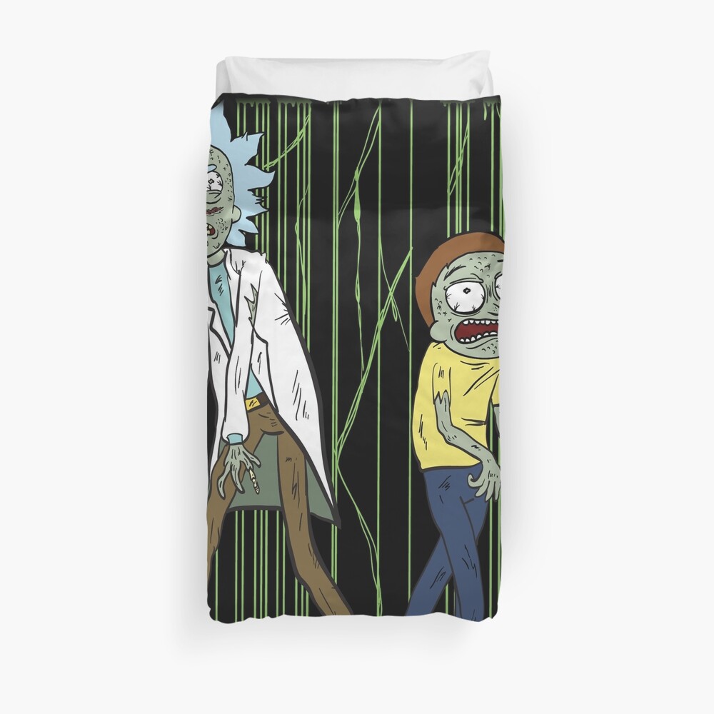 Zombies Rick and Morty Scary Zombies Costume shirt Fan Gift Duvet Cover