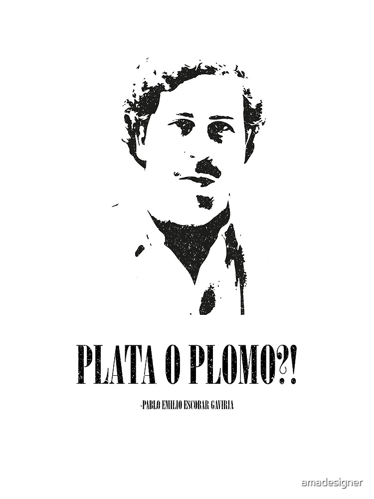 Pablo Escobar Plata O Plomo Canvas Print