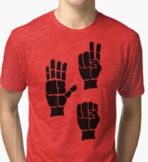 Scissors Paper Rock Tri-blend T-Shirt