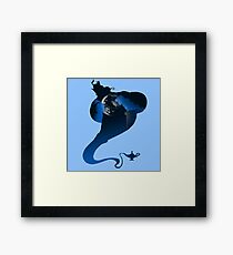 The Genie and the Moon Framed Print