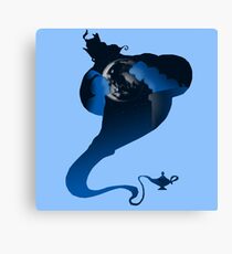 The Genie and the Moon Canvas Print