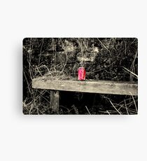 "COKE ON OAK" Canvas Print