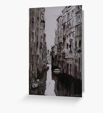 Venice Canal - Pen and Ink and Wash Greeting Card