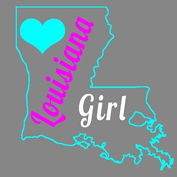 Cute Louisiana Girl for state lover | Kids T-Shirt