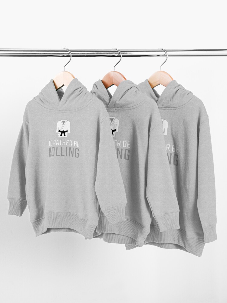Alternate view of Rolling Brazilian Jiu Jitsu Gifts for Jiu Jitsu BJJ Gifts Toddler Pullover Hoodie