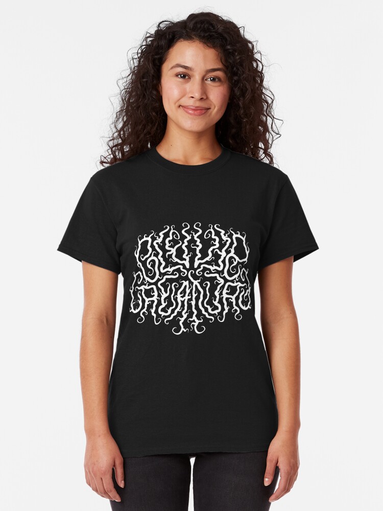 Alternate view of Death Metal Logo - White Classic T-Shirt