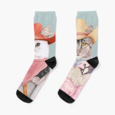 Calcetines Gatos vaqueros
