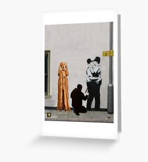 The Scream World Tour Street Art Greeting Card