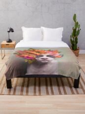 Flower Power, Doublon Throw Blanket