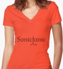 SonicTonic YT Women's Fitted V-Neck T-Shirt