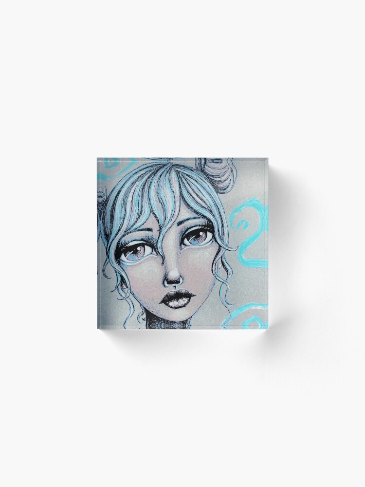 Alternate view of Space Buns for the Win Acrylic Block