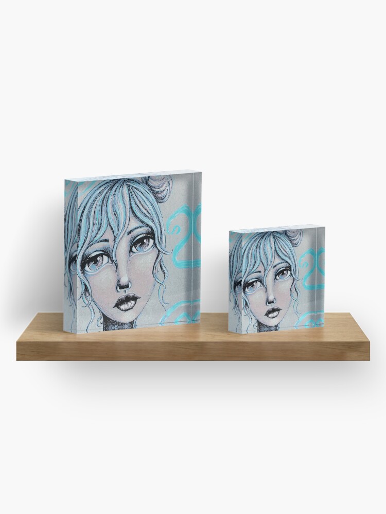 Alternate view of Space Buns for the Win Acrylic Block
