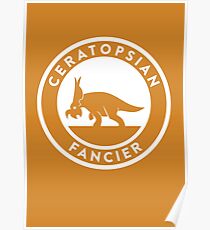Ceratopsian Fancier Print Poster
