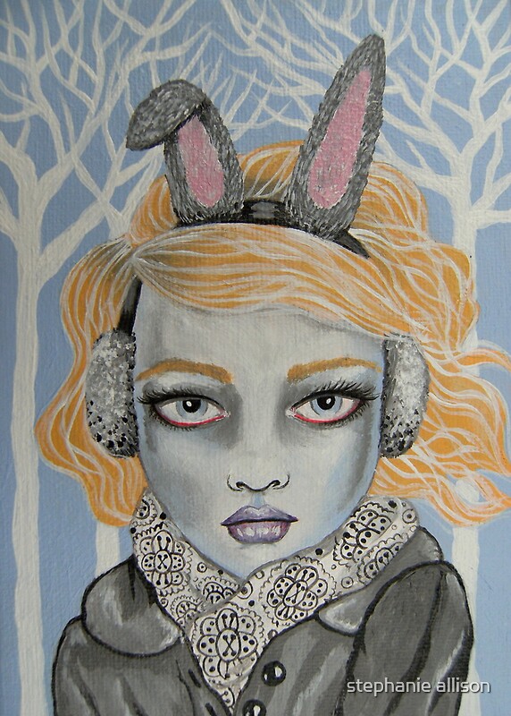 "Snow Bunny" by stephanie allison | Redbubble