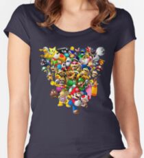 Mario Bros - All Star Women's Fitted Scoop T-Shirt