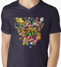 Mario Bros - All Star Men's V-Neck T-Shirt