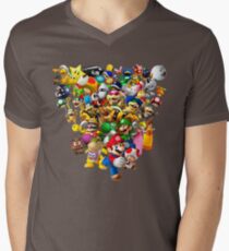 Mario Bros - All Star Men's V-Neck T-Shirt