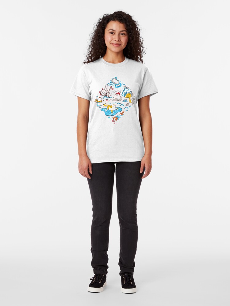 Alternate view of Winter Cats Classic T-Shirt