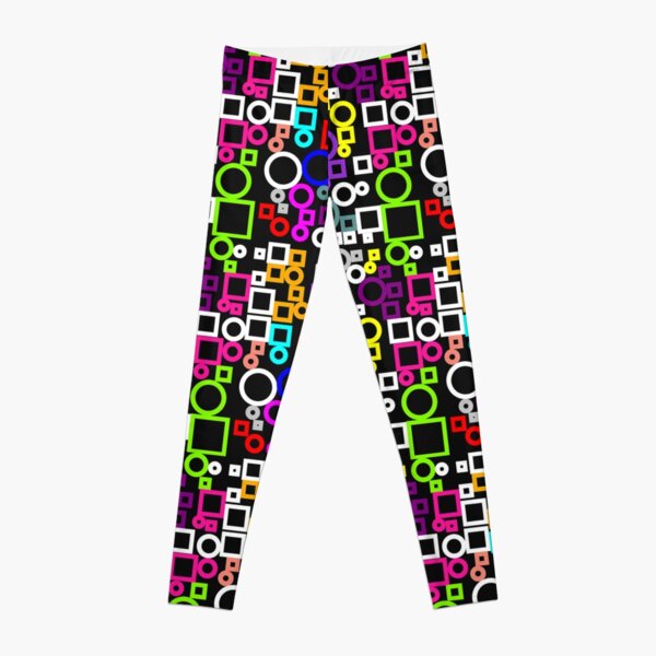 Happy Circles and Squares Leggings