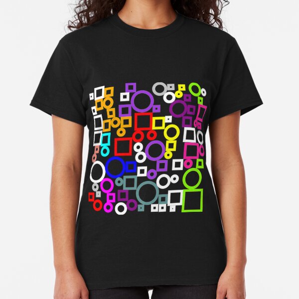 Happy Circles and Squares Classic T-Shirt