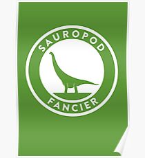 Sauropod Fancier Print Poster