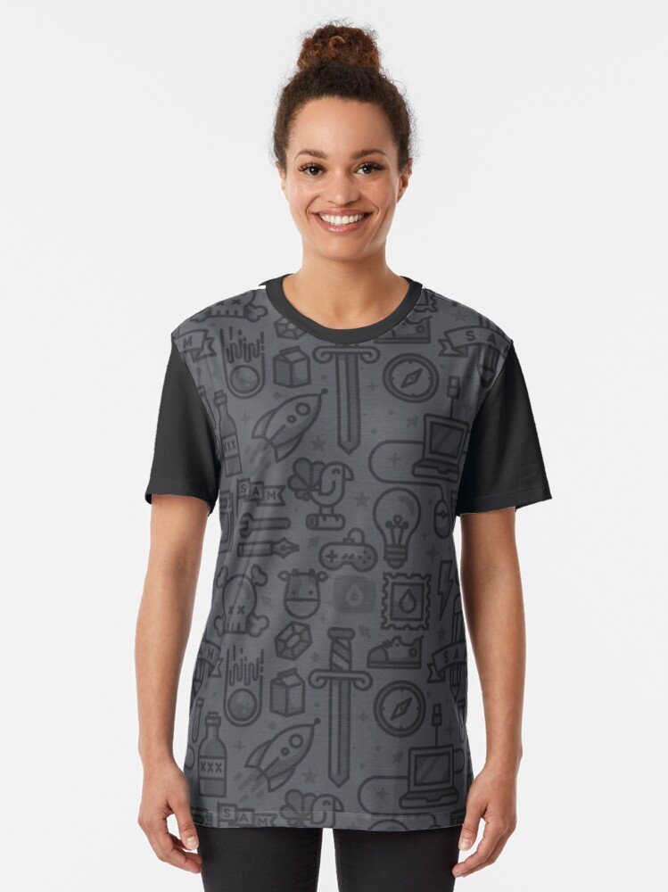 T-shirt graphique ''Geek' : autre vue