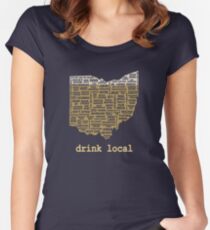 Drink Local - Ohio Beer Shirt Women's Fitted Scoop T-Shirt