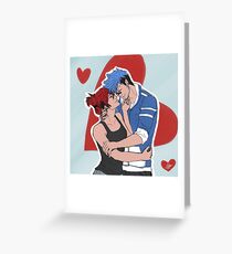 (Human) Mordecai and Margaret Greeting Card