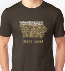 Drink Local - Iowa Beer Shirt Unisex T-Shirt