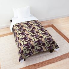 Kit Cat Graphic ~ Pastel Flowers Comforter