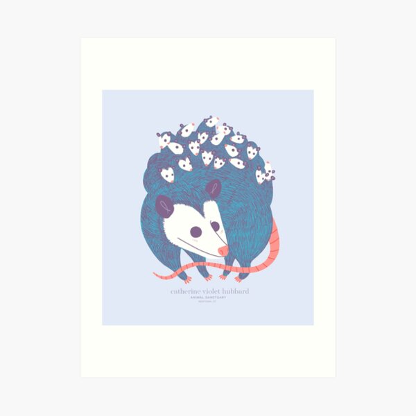 Awesome Opossum Art Print